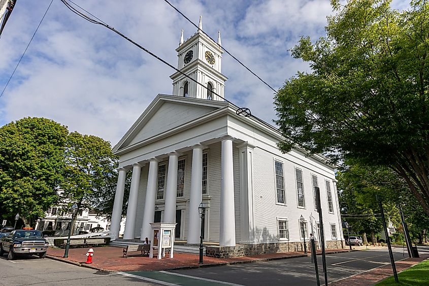 Old Whaling Church in Edgartown, Martha's Vineyard
