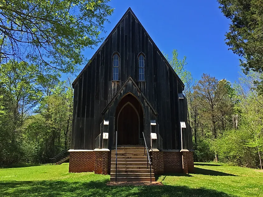 Old Saint Lukes Church in Cahaba, Alabama