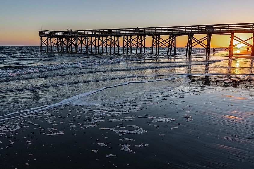 Sunset on The Isle of Palms Pier.