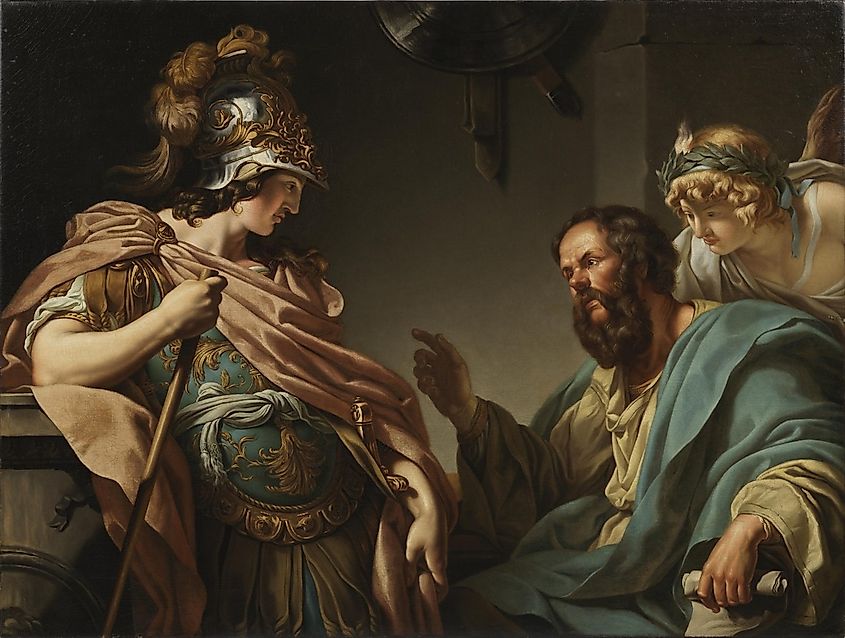 ''Alcibiades being taught by Socrates'' by Francois-André Vincent.