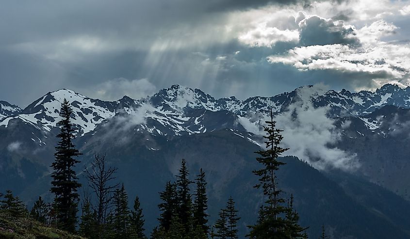 Storm clouds over Olympic National Park