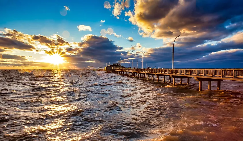 A cool evening at Fairhope, Alabama.