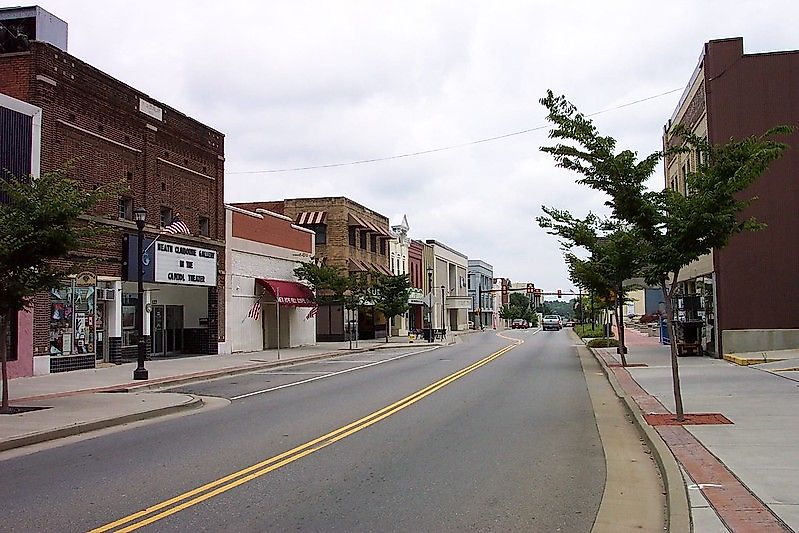 Downtown Maryville, Tennessee.