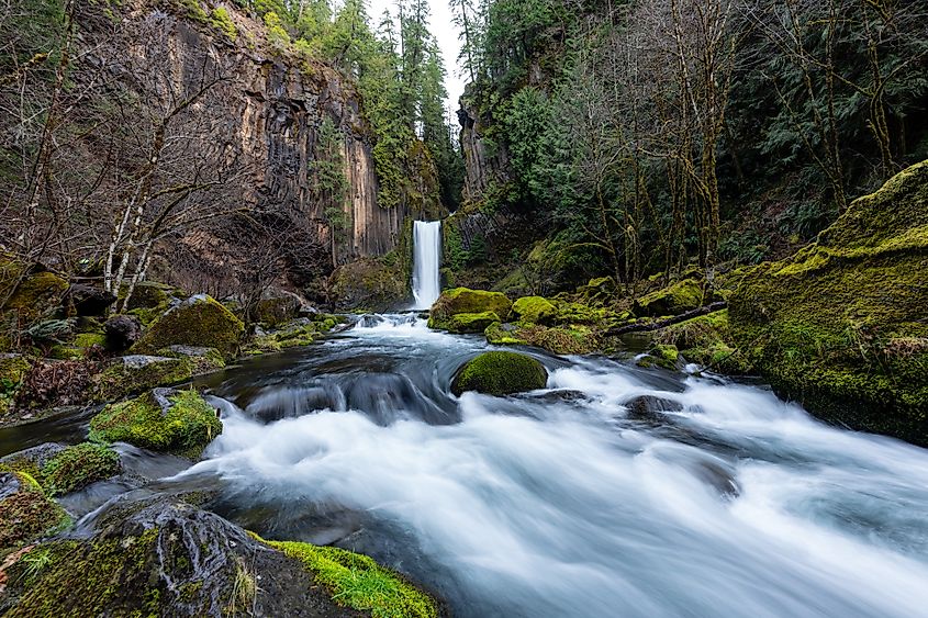 The stunning Toketee Falls in Oregon.