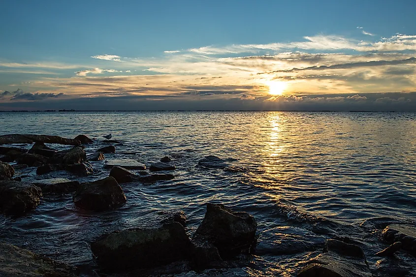 Lake St. Clair near Detroit, Michigan.
