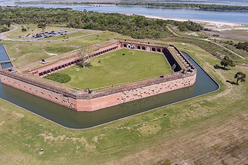 Fort Pulaski near Tybee Island.