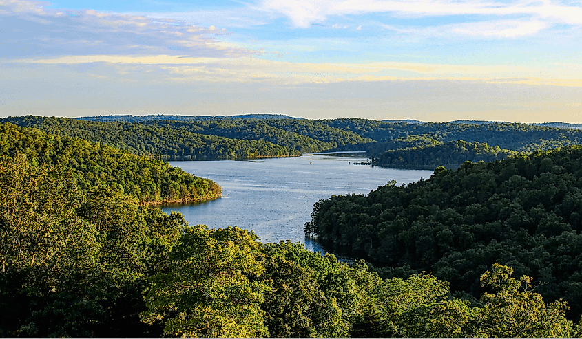 Norfork Lake in Mountain Home, Arkansas.