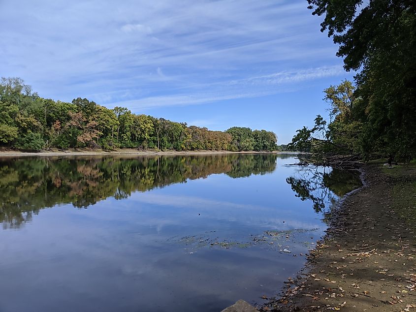 Mississippi River near Coon Rapids, Minnesota.