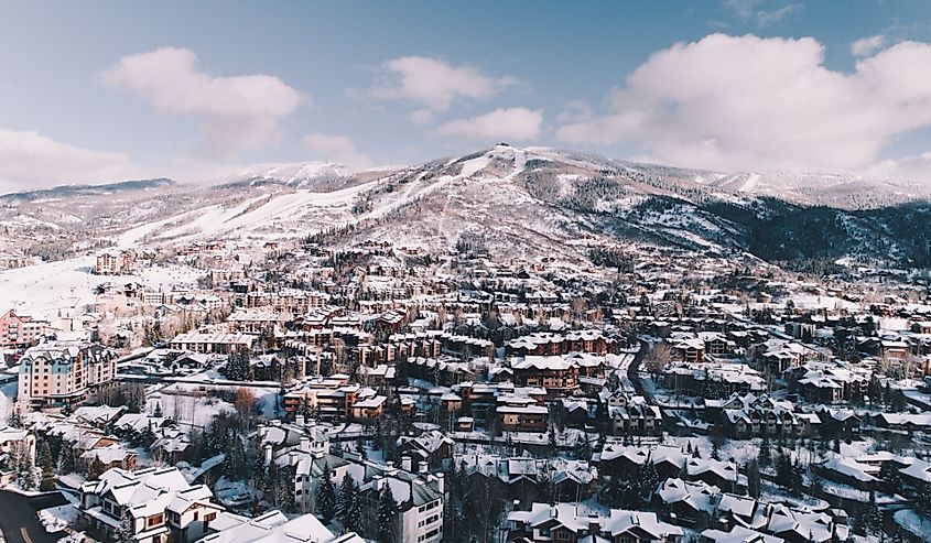 Steamboat Springs Colorado Aerial View