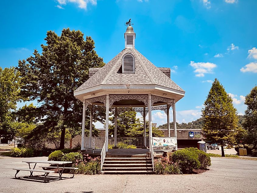 Gazebo in Scottdale, Pennsylvania.
