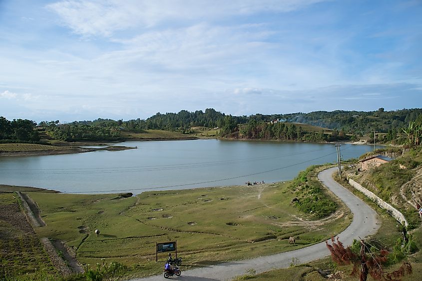 Lake Sidihoni is a lake located within Samosir Island which itself is an island within Lake Toba, in North Sumatra, Indonesia 