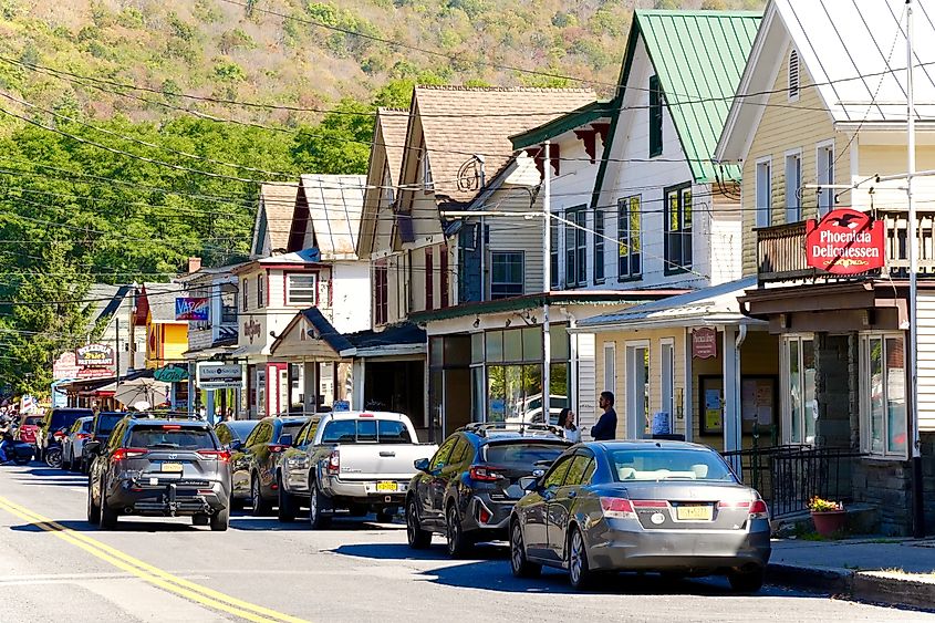 Downtown Phoenicia, New York.