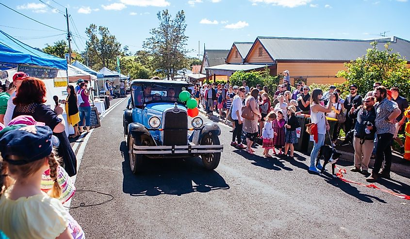 Tilba festival in Central Tilba, Australia.