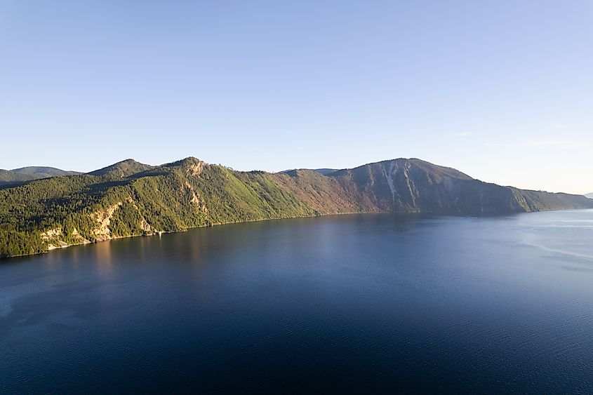 Pend 'Oreille Lake And National Forest Aerial Views.