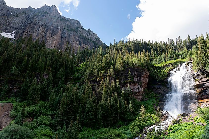 Bear Creek Falls near Telluride, Colorado.
