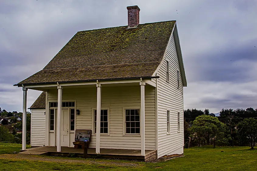The Surgeon's quarters at Fort Humboldt State Park. It is the only original building left from the historic fort.