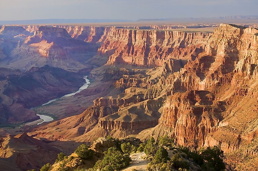 The Grand Canyon, carved by the Colorado River