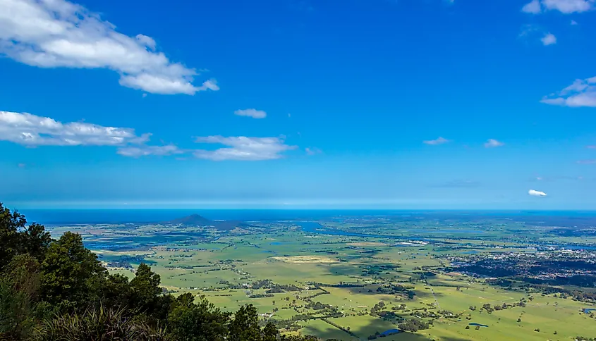 Panoramic view of Berrys Bay in New South Wales.
