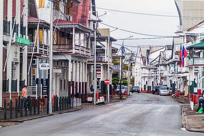 Old colonial buildings in Paramaribo, capital of Suriname. - Matyas Rehak / Shutterstock.com