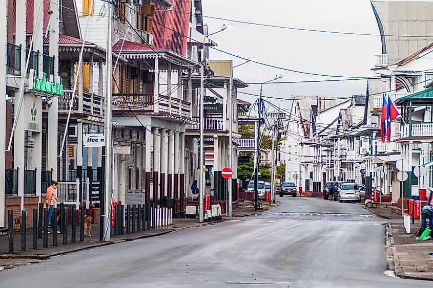 Old colonial buildings in Paramaribo, capital of Suriname. - Matyas Rehak / Shutterstock.com