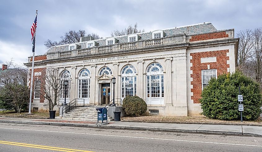 Post Office in Rogersville, Tennessee.