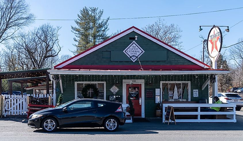 Famous Clifton General Store and Main Street Pub in the historic town.