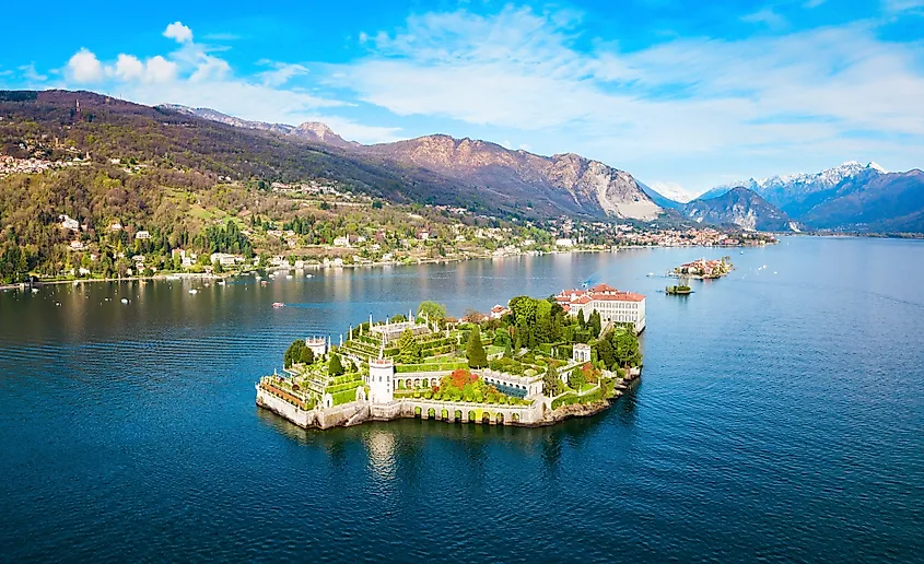 Lake Maggiore on the Italy-Switzerland border.