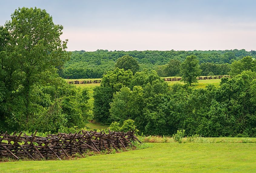 The Landscape of Wilson's Creek National Battlefield, in Missouri