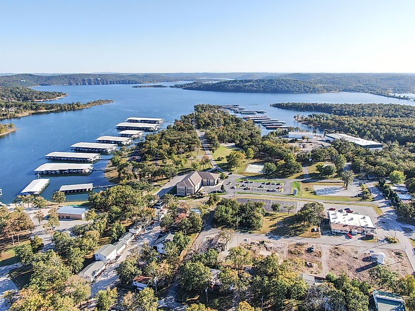 Kimberling City Marina. Lake photos just before golden hour.