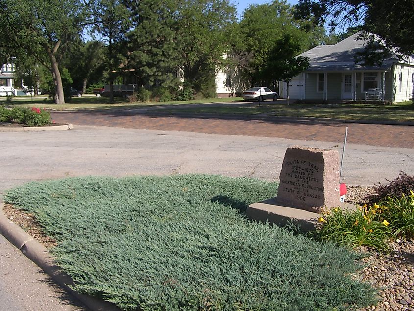 Ellinwood Santa Fe Trail Marker