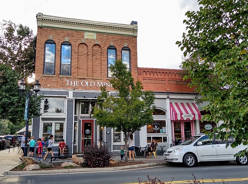 A brick two story building constructed in 1889 in what is now old downtown Erie, Colorado. Editorial credit: Erie Bard - Own work, CC BY-SA 4.0, https://commons.wikimedia.org/w/index.php?curid=82407389