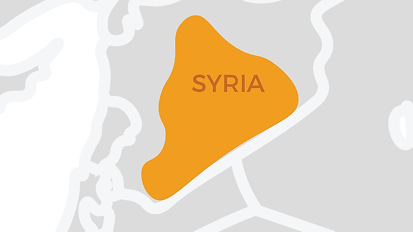 Map of the Syrian Desert.