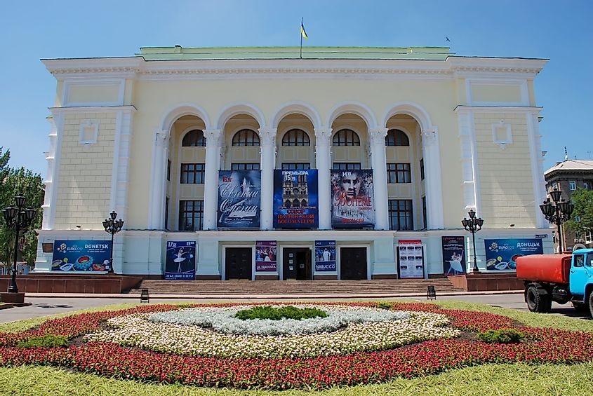 Donetsk Opera and Ballet Theater in Donetsk, Ukraine