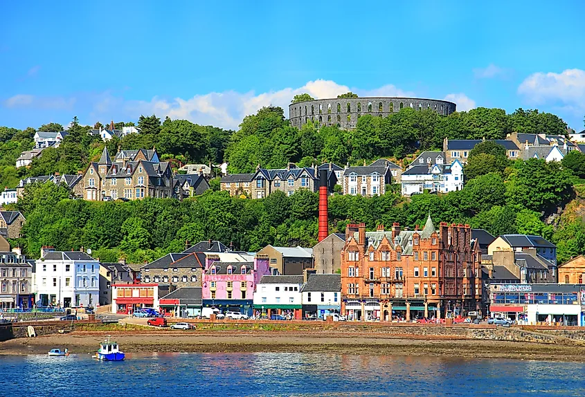 Coastal town of Oban, Scotland.