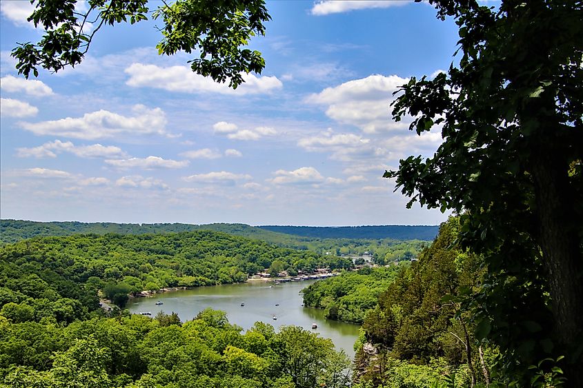 Lake of the Ozarks from the Ha Ha Tonka State Park.