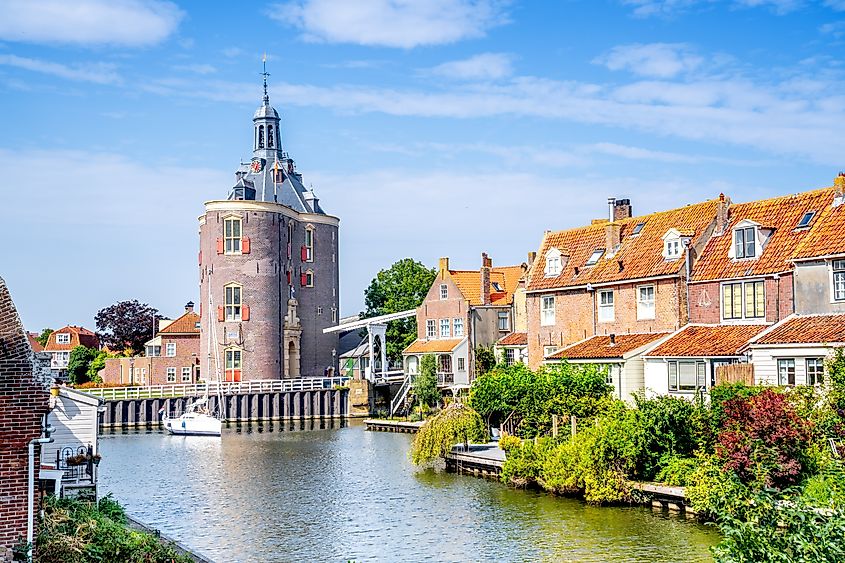 Old city of Enkhuizen, Netherlands.