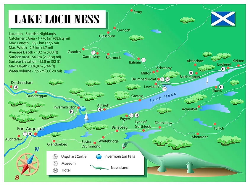 Loch Ness Lake Map | Hot Sex Picture