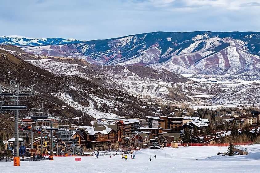 Snowmass ski resort in Aspen, Colorado.
