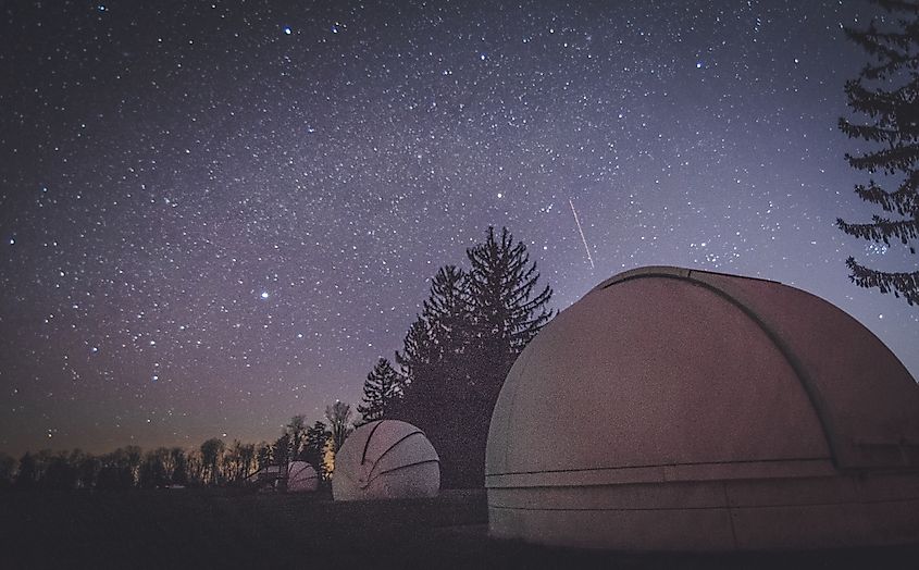 Night sky at the Cherry Springs State Park, Pennsylvania.