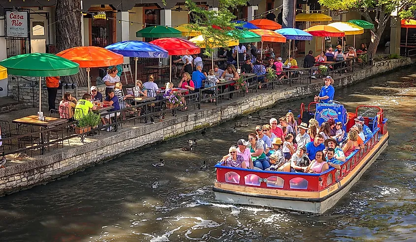 The San Antonio River Walk, Texas