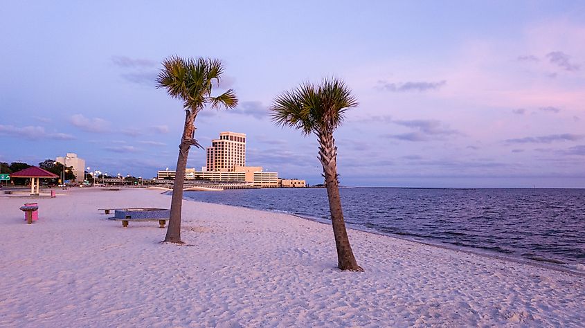 The beach in Biloxi. Editorial credit: Terry Kelly / Shutterstock.com