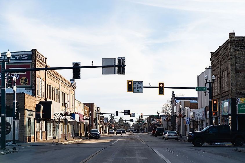 Hill Avenue Downtown, Grafton, North Dakota. 