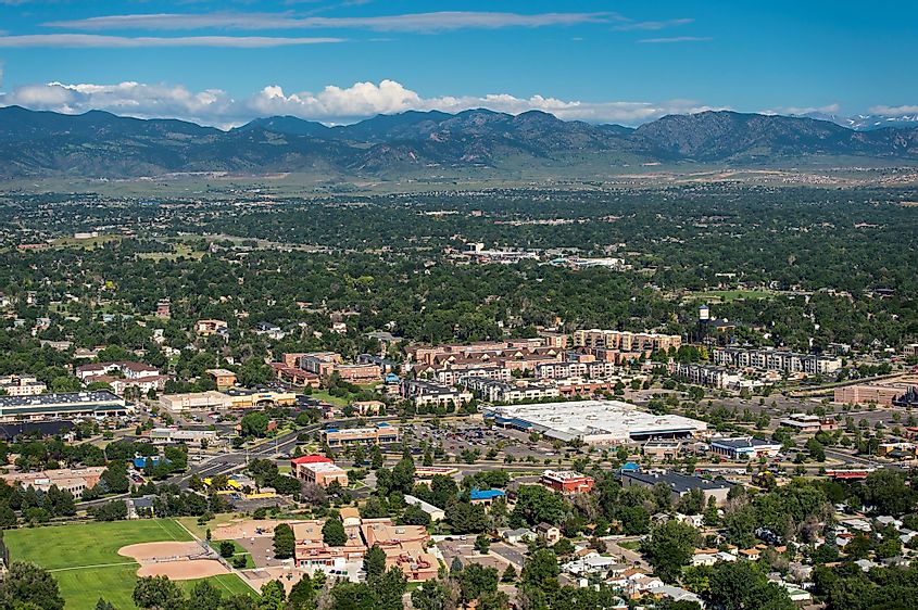 Aerial view of Arvada, Colorado