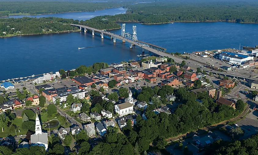 Downtown Bath, Maine.