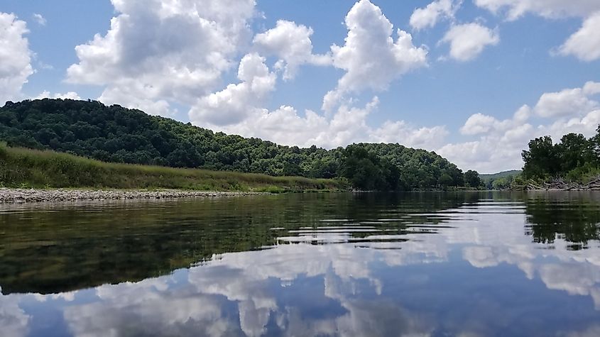 Illinois River in Tahlequah, Oklahoma.