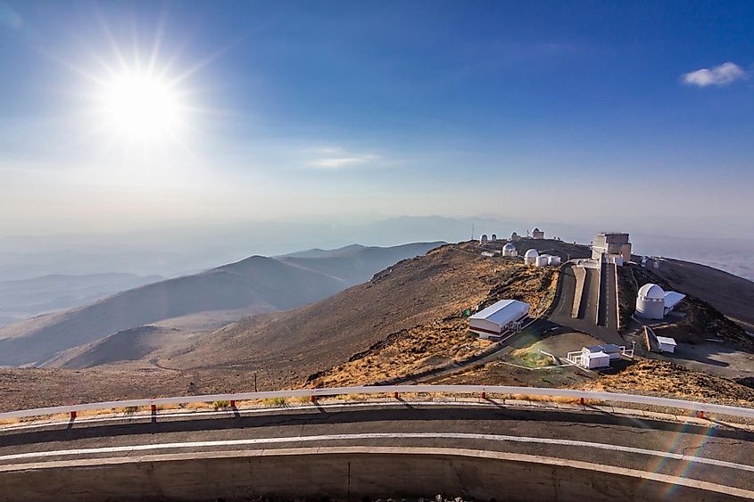 The astronomical observatory of La Silla, North Chile.