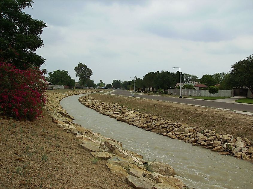 Northern Branch of Zacate Creek in Laredo, Texas