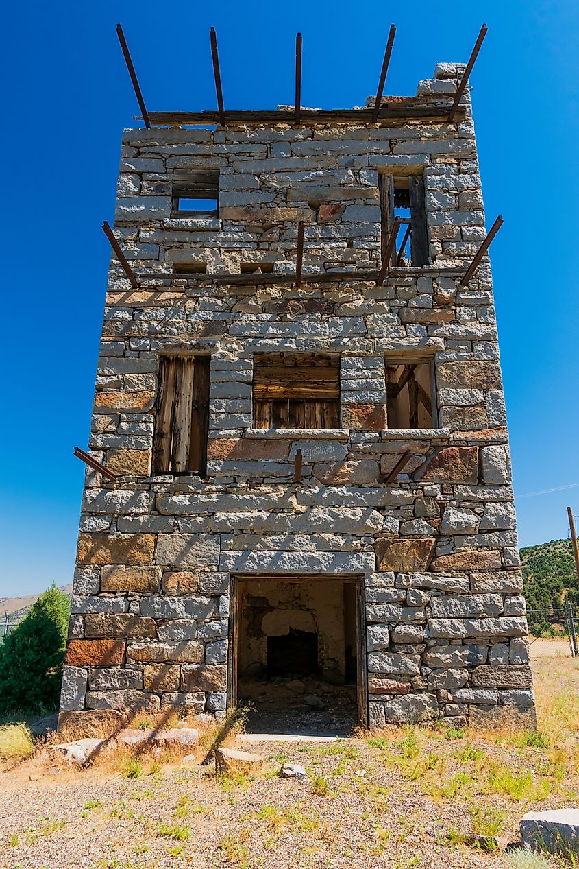 Stokes Castle in Austin, Nevada / United States.