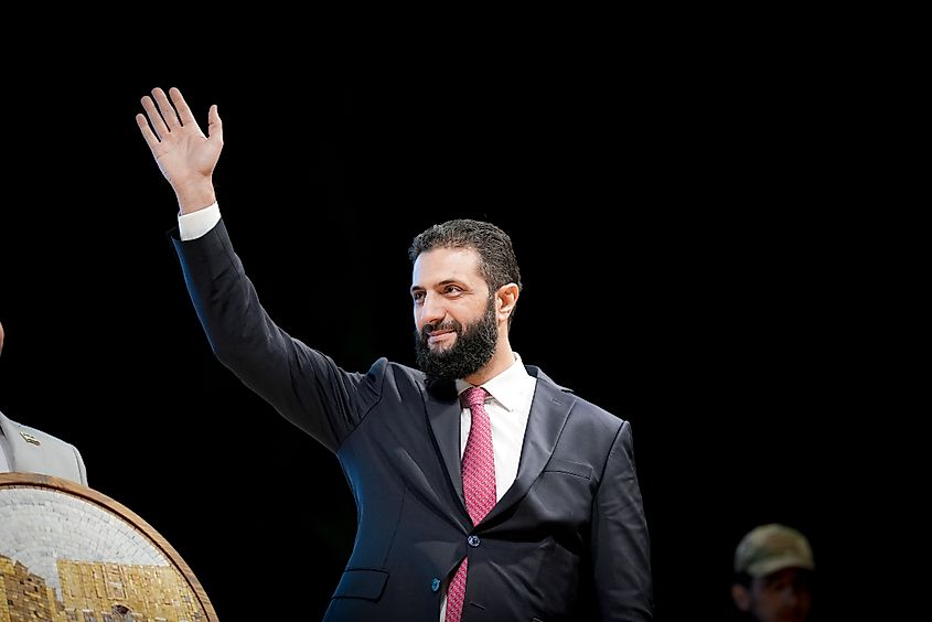 Syrian President Ahmad al-Sharaa, also known as Abu Mohammad al-Joulani