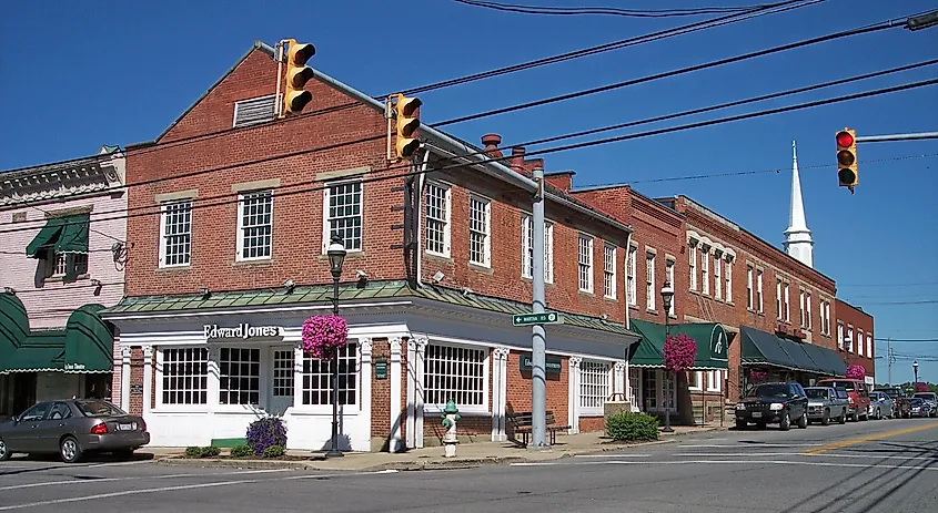 Main Street in Barboursville, West Virginia.